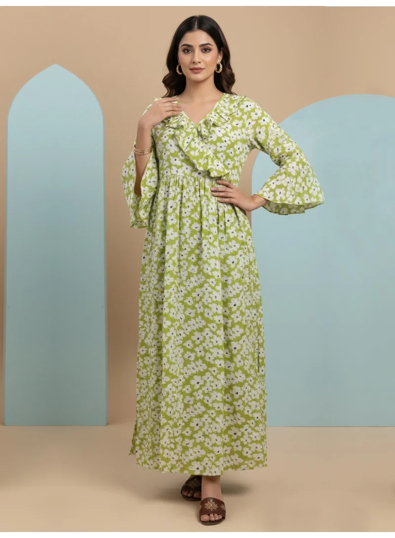 Alaya Women Printed  Cotton Jalabiya-AL4008